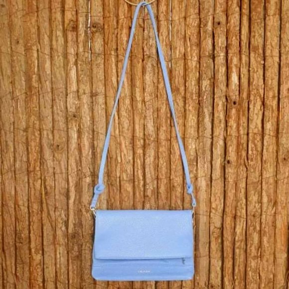 OROTON Bueno Blue Leather Oroton Crossbody Bag NWOT RRP$295 - Picture 8 of 15